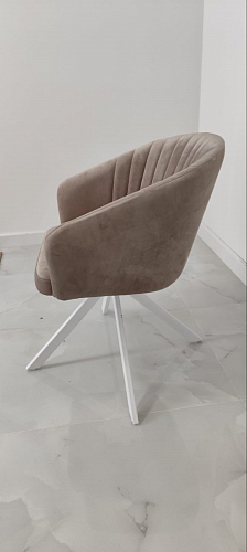 Кресло Корсо темно-серое / белый каркас фото покупателя 17