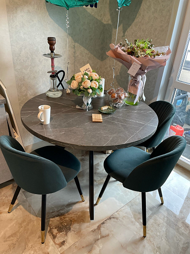 Стул на металлокаркасе Gabi 1 light purple / black фото покупателя 15