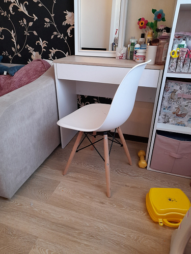 Стул Cindy Eames mod. 001 khaki / natural фото покупателя 224