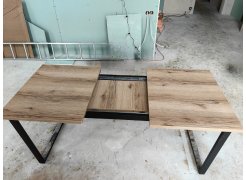 Деревянный стол Лота Лофт 120(160)х75 черный матовый / бетон светлый фото покупателя 299