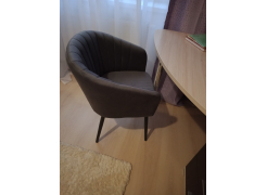 Стул на металлокаркасе Моншау крутящийся velutto 52 / черный фото покупателя 2