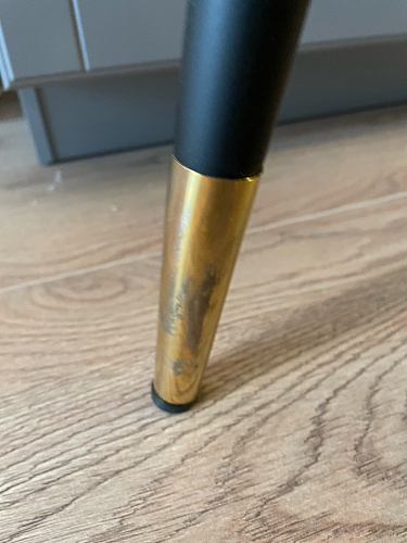 Стул на металлокаркасе Seda-1 green / black / gold фото покупателя 8