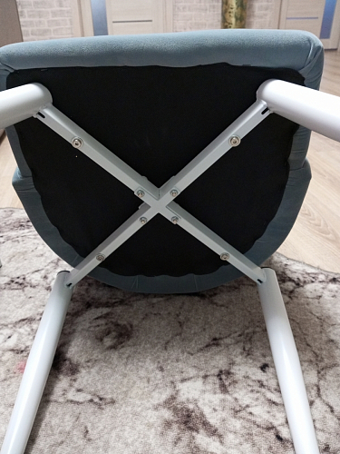 Стул на металлокаркасе Kora green / black фото покупателя 394