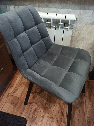 Стул на металлокаркасе Челси велюр коричневый / черный каркас фото покупателя 168