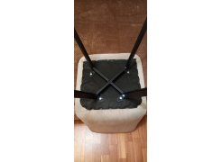 Стул на металлокаркасе Чилли синяя ткань / белый фото покупателя 391