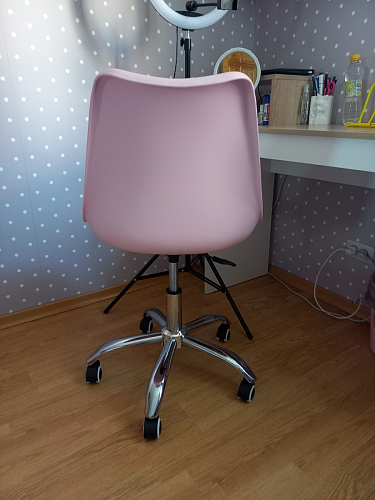 Компьютерное кресло Kolin с подушкой clear / white фото покупателя 563