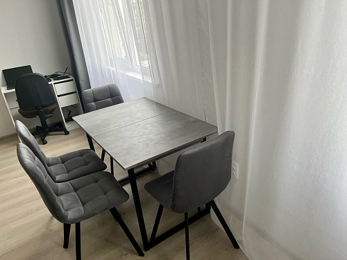 Стул на металлокаркасе Чилли черный / зеленый фото покупателя 774