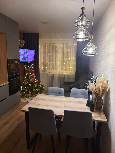 Стол Лота Лофт 140 25 мм черный матовый / бетон фото покупателя 502