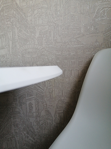 Стол Тулип 90х73 дуб вотан / белый  - Уцененный экземпляр фото покупателя 129