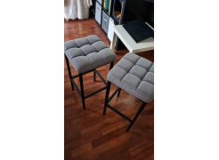 Барный стул Лофт кожзам d1 / черный матовый фото покупателя 108