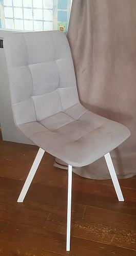 Стул на металлокаркасе Чилли темно-серый / черный каркас фото покупателя 690