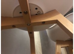 Деревянный стул Bonuss темно-серый / черное сидение / черный фото покупателя 90