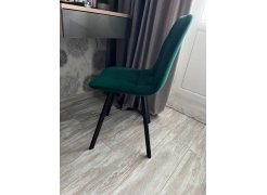 Стул на металлокаркасе Чилли синяя ткань / белый фото покупателя 175