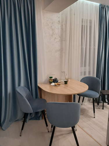 Стул на металлокаркасе Gabi dark beige / black / silver фото покупателя 745