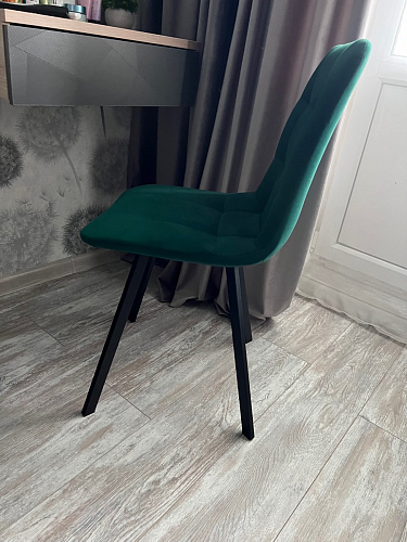 Стул на металлокаркасе Чилли зеленый / белый каркас фото покупателя 175