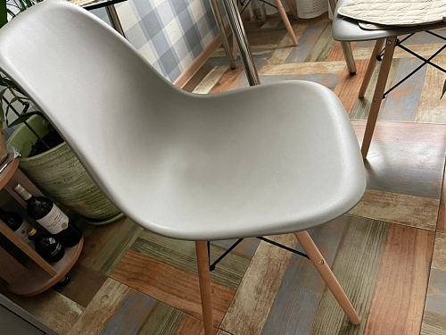 Пластиковый стул Eames PC-015 желтый фото покупателя 226