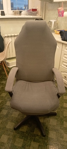 Компьютерное кресло Driver/Драйвер кожзам черный / ткань черный фото покупателя 131