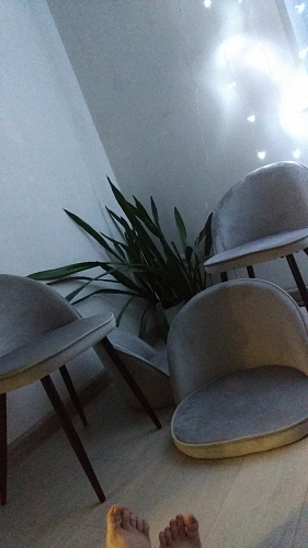 Стул на металлокаркасе Dodo blue фото покупателя 70