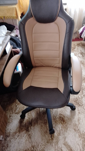 Компьютерное кресло Kadis коричневое / бежевое фото покупателя 60