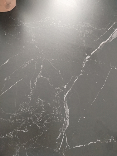 Керамический стол Вилли 140(200)х80 серый мрамор larka grey / черный фото покупателя 35