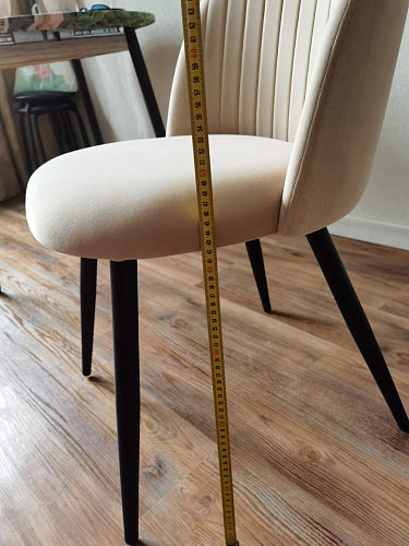 Стул на металлокаркасе Gabi 1 light blue / black / gold фото покупателя 811