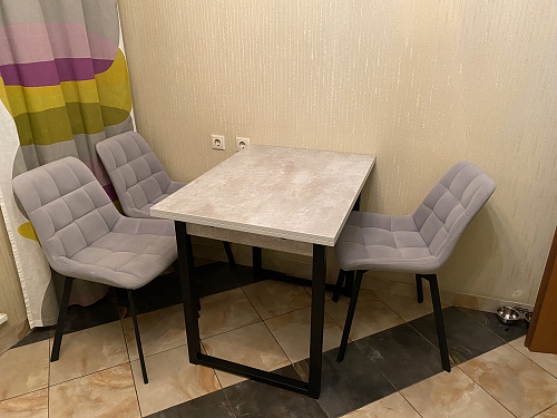 Стол Форли бетон / черный матовый фото покупателя 44