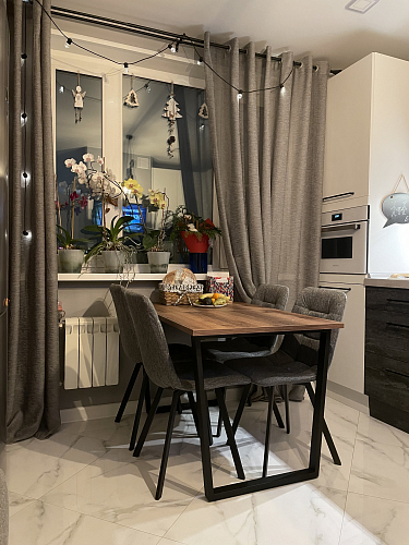 Деревянный стол Лота Лофт 120x75 дуб крафт табачный / черный матовый фото покупателя 999