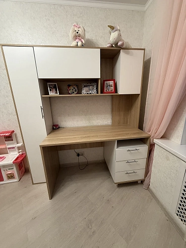 Компьютерный стол Комфорт 12.95 N дуб сонома / темно-серый фото покупателя 10