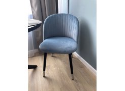 Стул на металлокаркасе Gabi blue / black фото покупателя 644