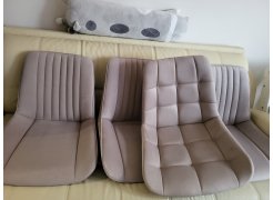 Стул на металлокаркасе Седа К крутящийся светло-серый  / белый фото покупателя 326