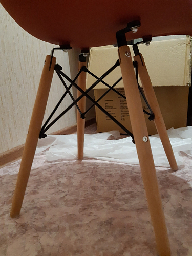 Стул Cindy Eames mod. 001 khaki / natural фото покупателя 161