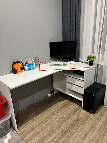 Стол письменный СПм-25 правый венге фото покупателя 73