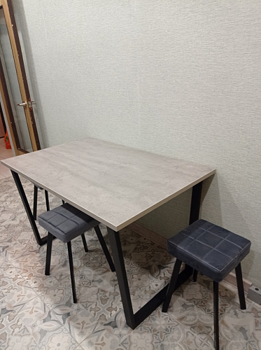 Деревянный стол Лота Лофт 120x75 дуб крафт табачный / черный матовый фото покупателя 755