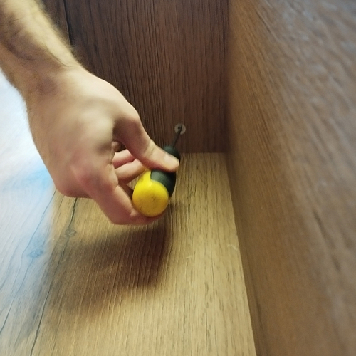 Письменный стол Клер Лофт дуб делано темный / черный матовый фото покупателя 16