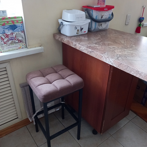 Барный стул Лофт катания минт / белый матовый фото покупателя 45