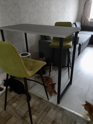 Барная стойка Дилан Лофт 120х60х110 бетон фото покупателя 61