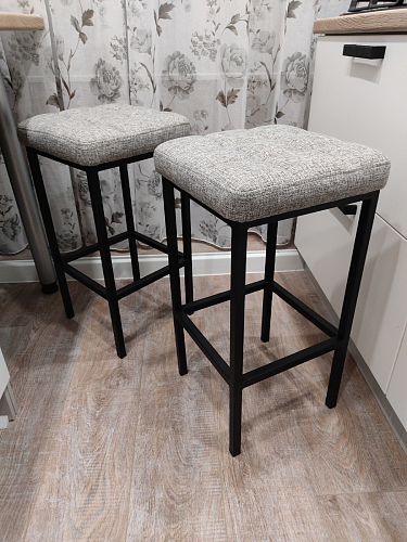 Барный стул Лофт линкольн белый / белый матовый фото покупателя 24