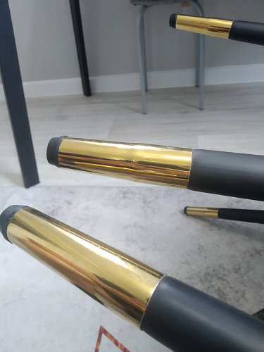 Стул на металлокаркасе Gabi latte / gold / black фото покупателя 202