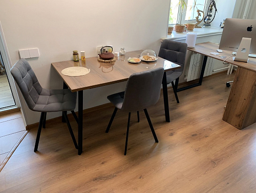 Стул на металлокаркасе Чилли зеленый / черный фото покупателя 822