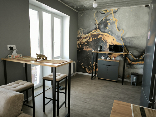 Барная стойка Дилан Лофт 120х60х90 бетон фото покупателя 82