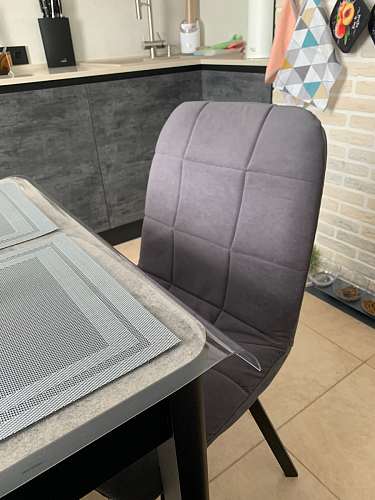 Стул на металлокаркасе Чилли К черный / зеленый фото покупателя 525