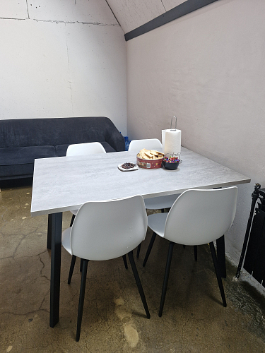 Стол Тринити Лофт 120 25 мм черный матовый / юта фото покупателя 108