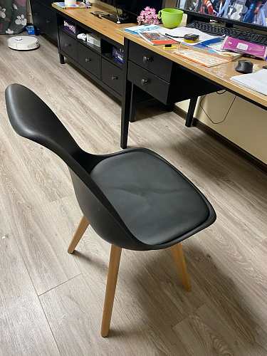 Деревянный стул Bonuss black / black фото покупателя 96