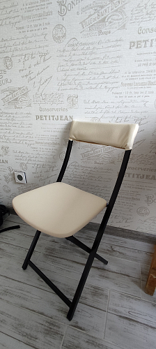 Стул на металлокаркасе Elevis ваниль крап / темный мусс фото покупателя 1