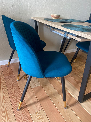 Стул на металлокаркасе Gabi 1 light purple / black фото покупателя 357