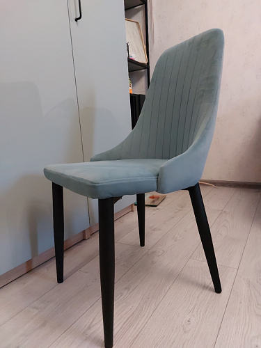 Стул на металлокаркасе Kora green / black фото покупателя 106