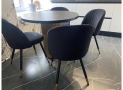 Стул на металлокаркасе Gabi blue / black фото покупателя 617