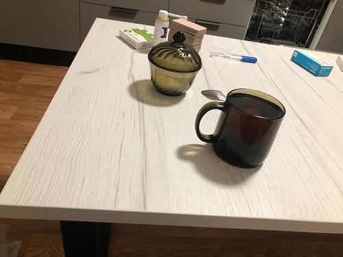 Стол раскладной Лота Лофт 120 25 мм юта / черный матовый фото покупателя 363