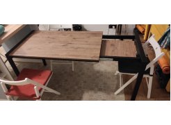 Стол Центавр 120(160)х70х75 файерстоун / черный матовый фото покупателя 10