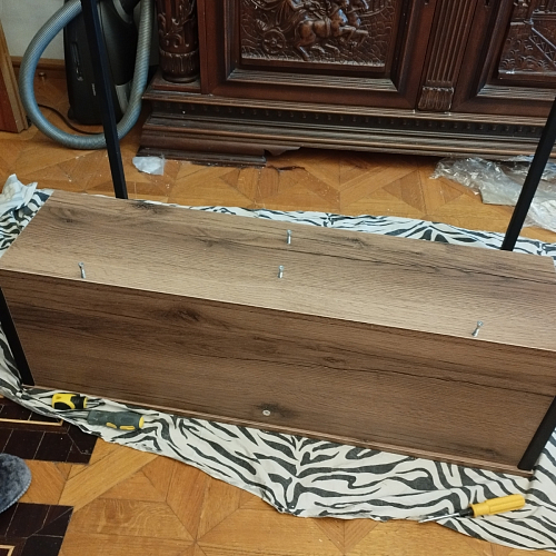 Письменный стол Клер Лофт черный матовый / бетон фото покупателя 19